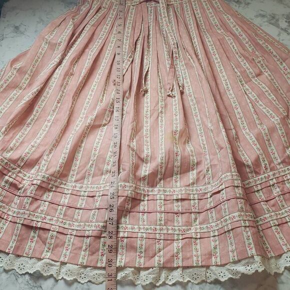 Vintage Enzian Trachter Floral Pink Skirt  Made in Germany - Picture 5 of 14